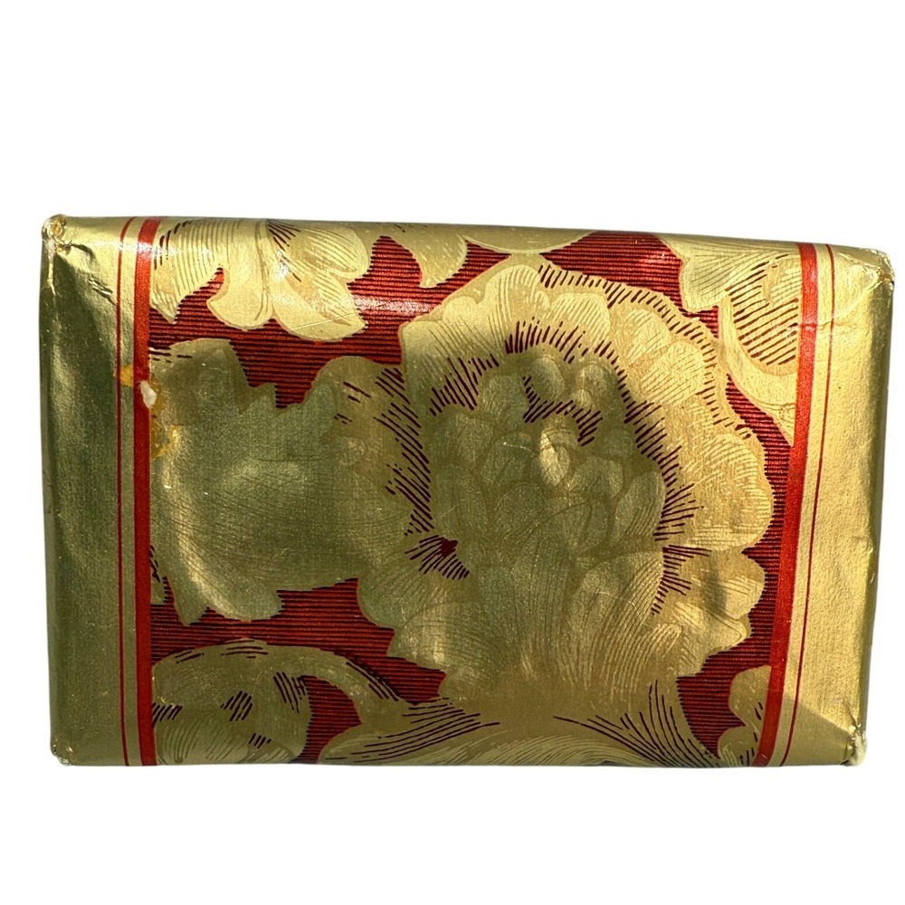 Avon Timeless Perfumed Soap 3oz Vintage Gold Floral Red Bar New Unused 1983 80's